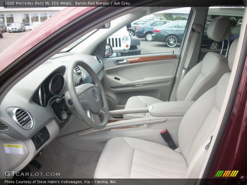 Barolo Red Metallic / Ash Grey 2008 Mercedes-Benz ML 350 4Matic