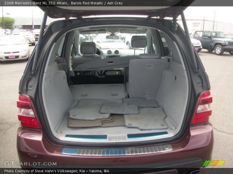 Barolo Red Metallic / Ash Grey 2008 Mercedes-Benz ML 350 4Matic