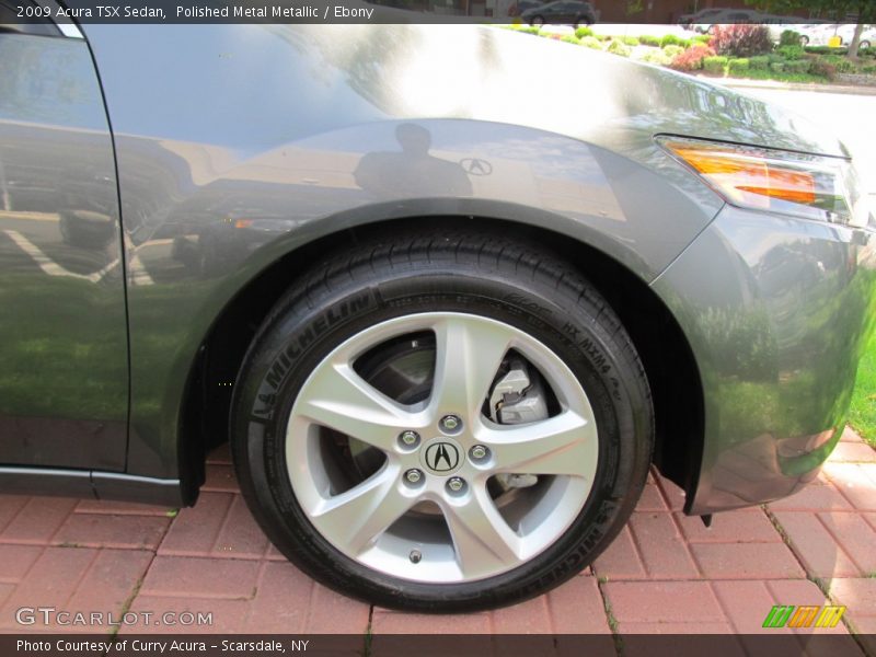 Polished Metal Metallic / Ebony 2009 Acura TSX Sedan