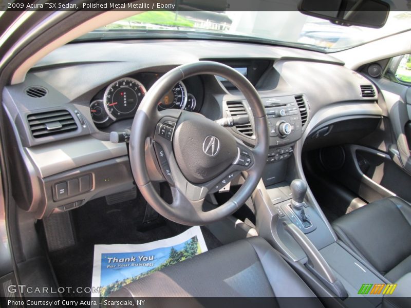 Polished Metal Metallic / Ebony 2009 Acura TSX Sedan