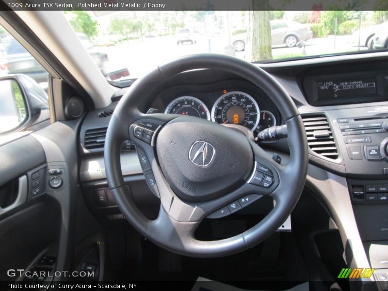 Polished Metal Metallic / Ebony 2009 Acura TSX Sedan