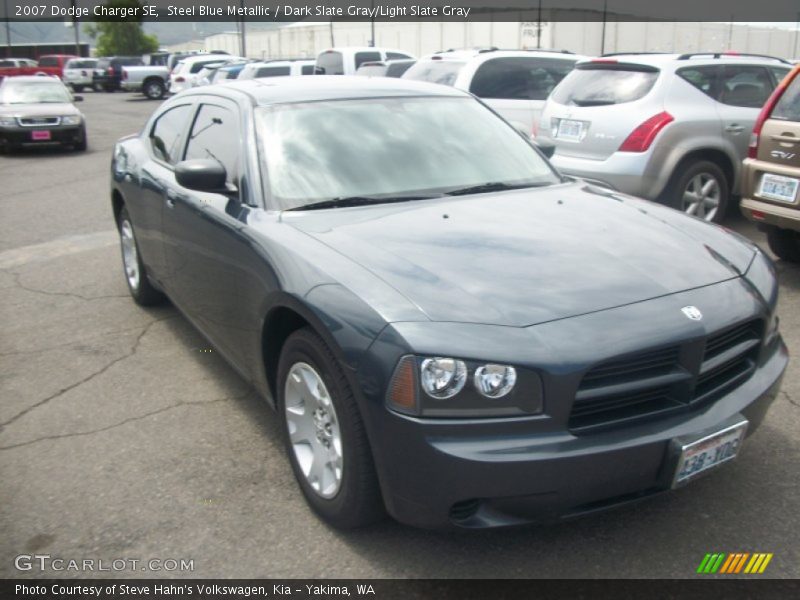 Steel Blue Metallic / Dark Slate Gray/Light Slate Gray 2007 Dodge Charger SE