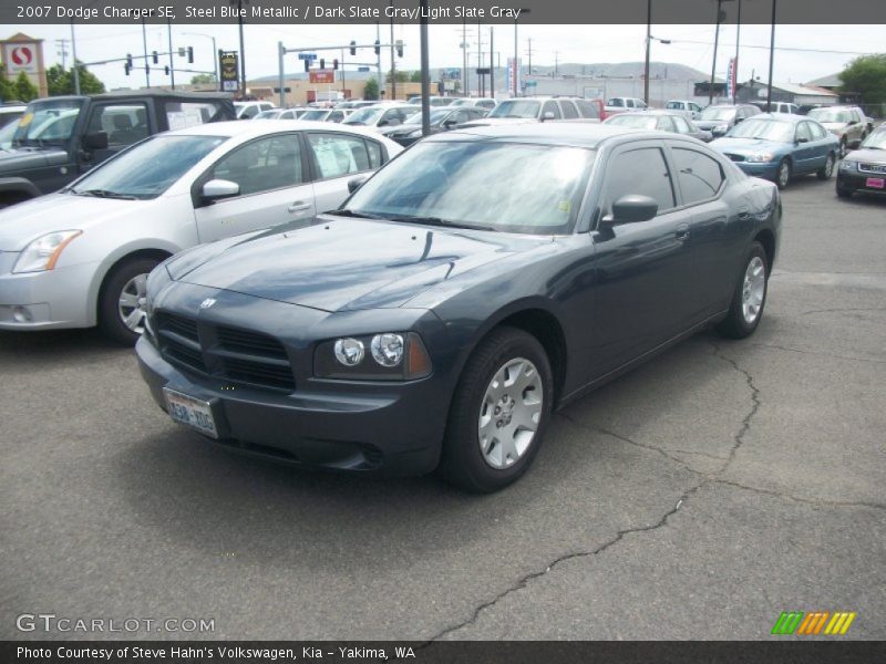 Steel Blue Metallic / Dark Slate Gray/Light Slate Gray 2007 Dodge Charger SE