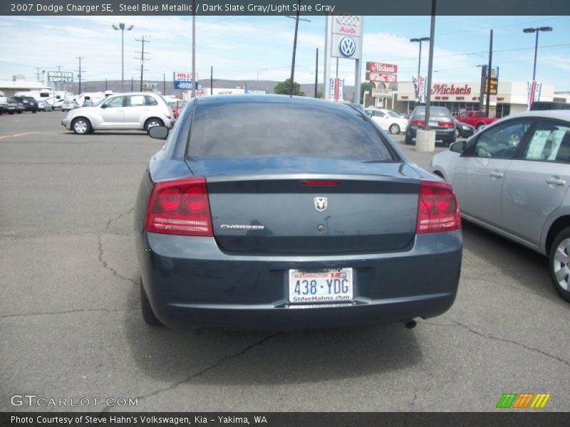 Steel Blue Metallic / Dark Slate Gray/Light Slate Gray 2007 Dodge Charger SE