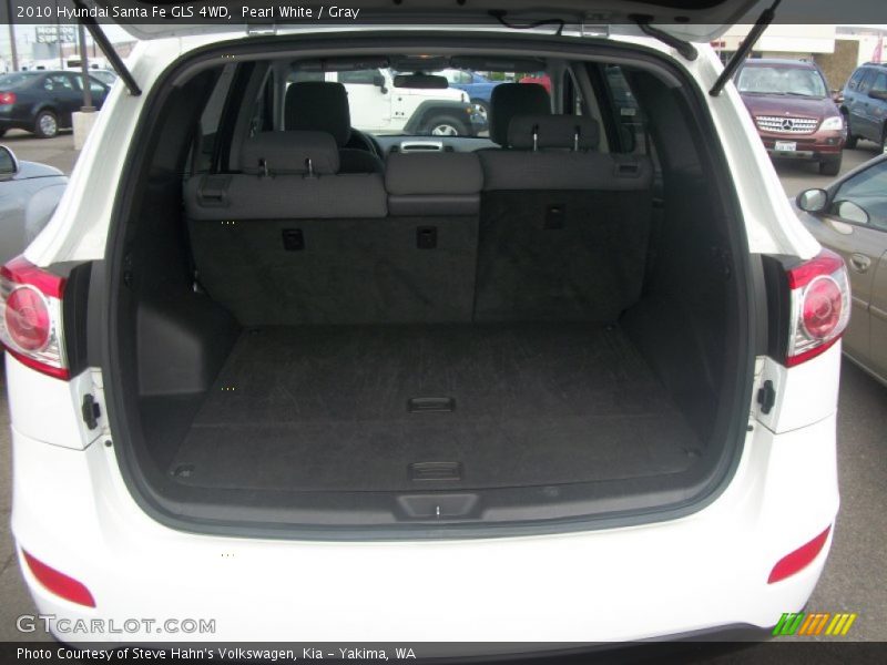 Pearl White / Gray 2010 Hyundai Santa Fe GLS 4WD