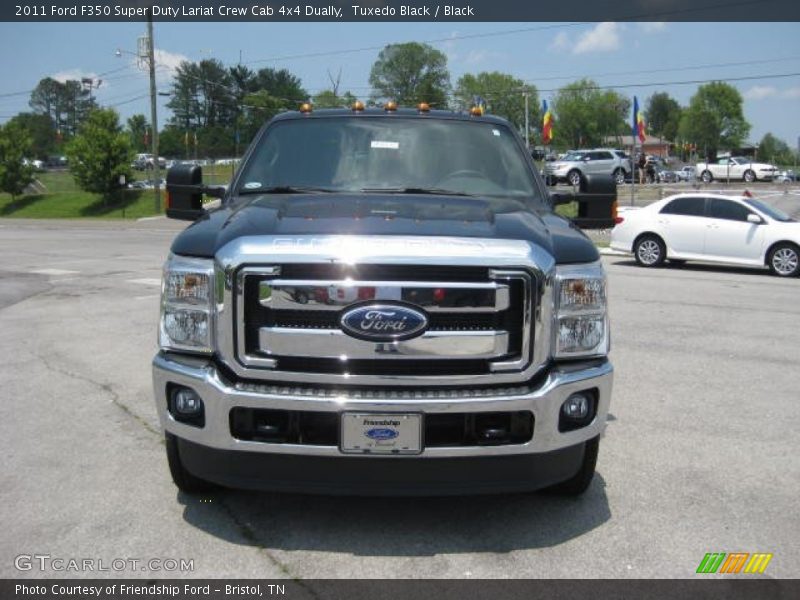 Tuxedo Black / Black 2011 Ford F350 Super Duty Lariat Crew Cab 4x4 Dually