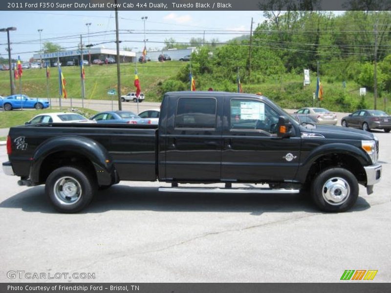 Tuxedo Black / Black 2011 Ford F350 Super Duty Lariat Crew Cab 4x4 Dually