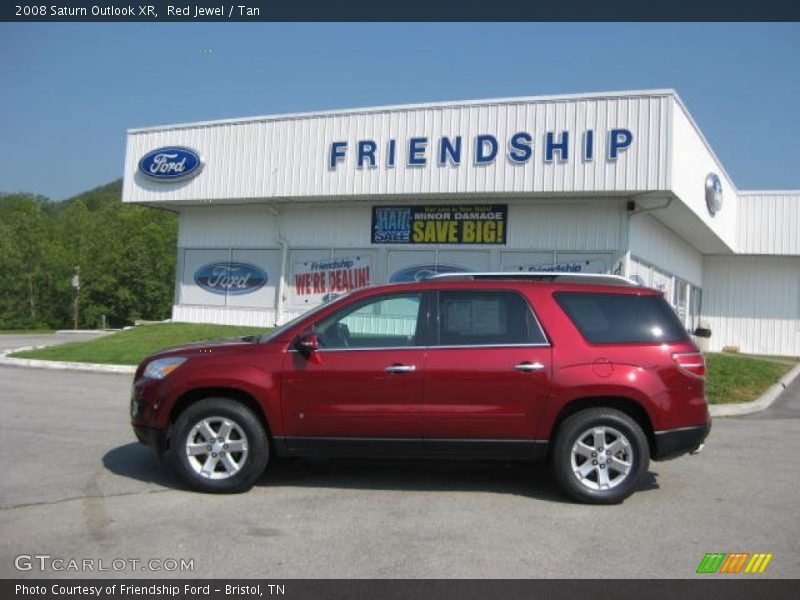 Red Jewel / Tan 2008 Saturn Outlook XR