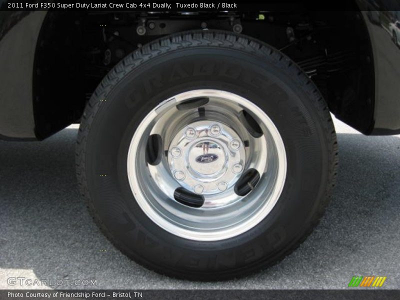 Tuxedo Black / Black 2011 Ford F350 Super Duty Lariat Crew Cab 4x4 Dually