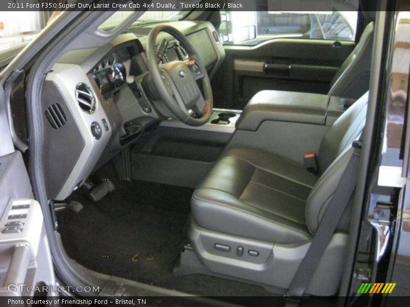Tuxedo Black / Black 2011 Ford F350 Super Duty Lariat Crew Cab 4x4 Dually