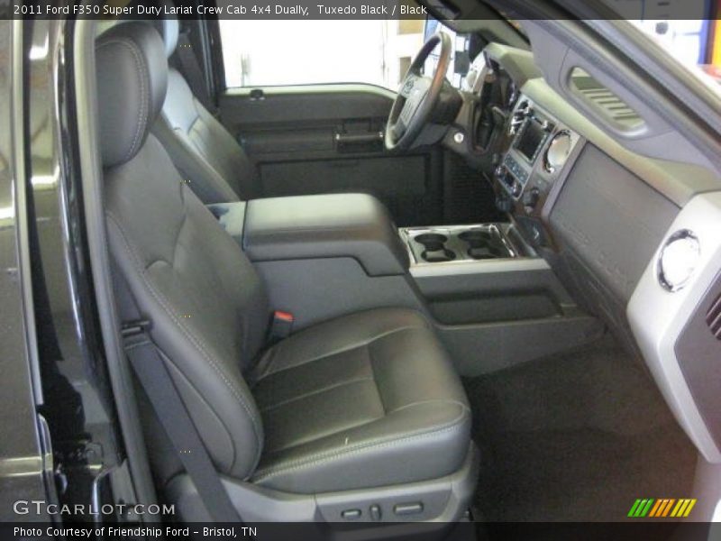 Tuxedo Black / Black 2011 Ford F350 Super Duty Lariat Crew Cab 4x4 Dually