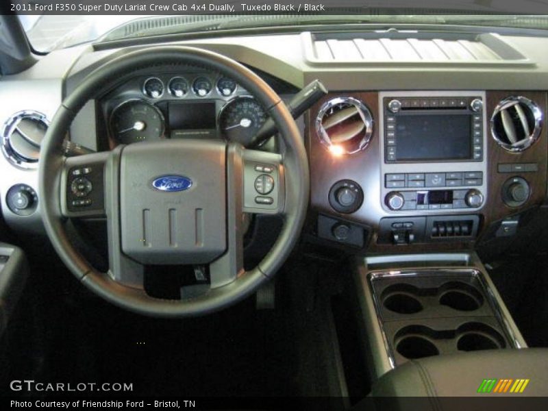 Tuxedo Black / Black 2011 Ford F350 Super Duty Lariat Crew Cab 4x4 Dually