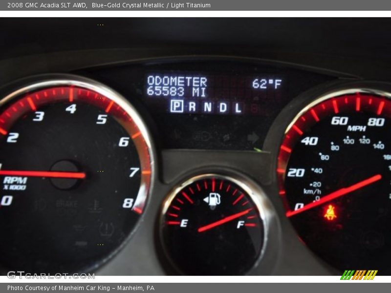 Blue-Gold Crystal Metallic / Light Titanium 2008 GMC Acadia SLT AWD