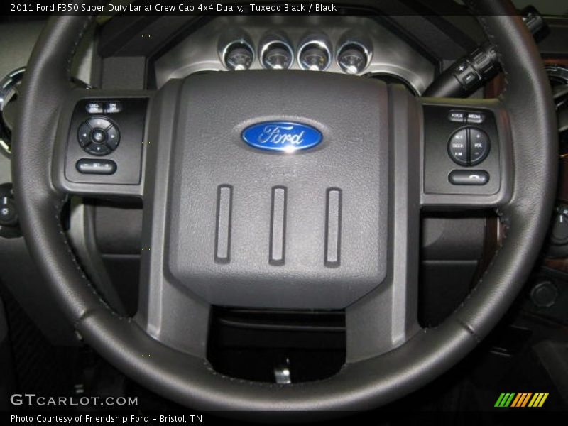 Tuxedo Black / Black 2011 Ford F350 Super Duty Lariat Crew Cab 4x4 Dually