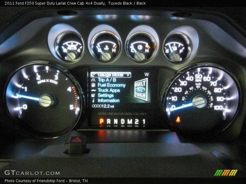 Tuxedo Black / Black 2011 Ford F350 Super Duty Lariat Crew Cab 4x4 Dually