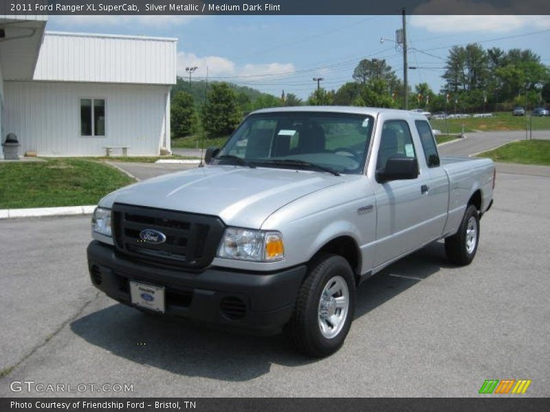 Silver Metallic / Medium Dark Flint 2011 Ford Ranger XL SuperCab