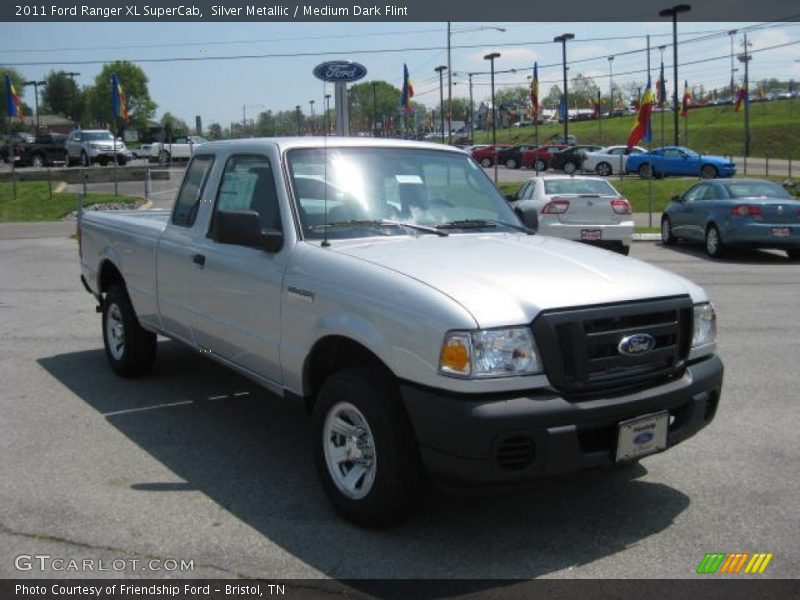 Silver Metallic / Medium Dark Flint 2011 Ford Ranger XL SuperCab