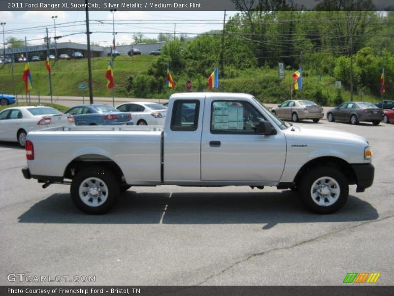Silver Metallic / Medium Dark Flint 2011 Ford Ranger XL SuperCab