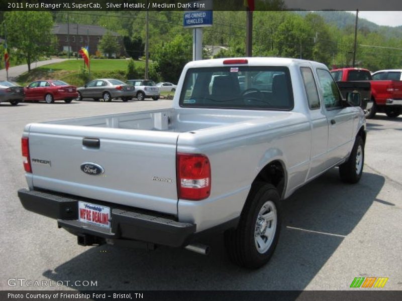 Silver Metallic / Medium Dark Flint 2011 Ford Ranger XL SuperCab