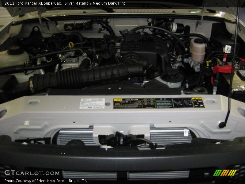 Silver Metallic / Medium Dark Flint 2011 Ford Ranger XL SuperCab