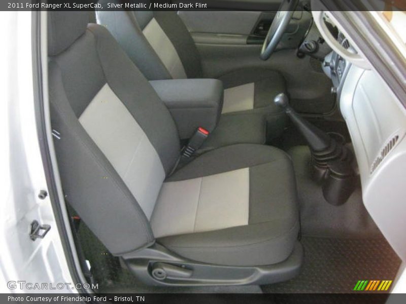Silver Metallic / Medium Dark Flint 2011 Ford Ranger XL SuperCab
