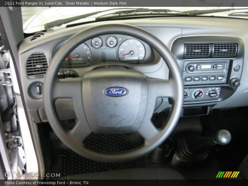 Silver Metallic / Medium Dark Flint 2011 Ford Ranger XL SuperCab
