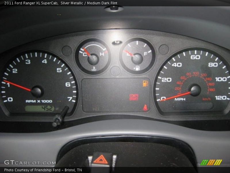 Silver Metallic / Medium Dark Flint 2011 Ford Ranger XL SuperCab