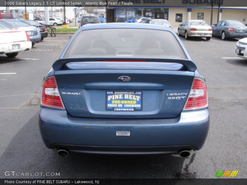 Atlantic Blue Pearl / Taupe 2006 Subaru Legacy 2.5 GT Limited Sedan