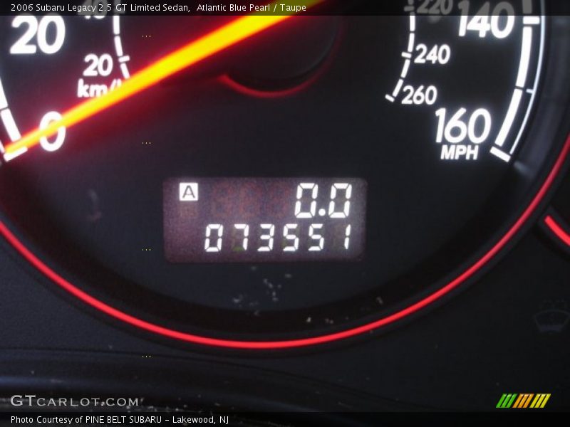 Atlantic Blue Pearl / Taupe 2006 Subaru Legacy 2.5 GT Limited Sedan
