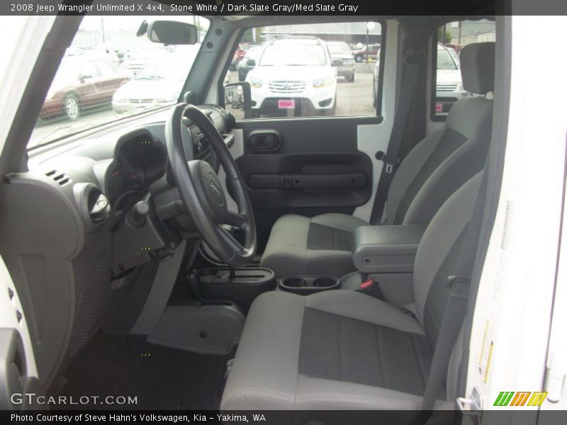 Stone White / Dark Slate Gray/Med Slate Gray 2008 Jeep Wrangler Unlimited X 4x4