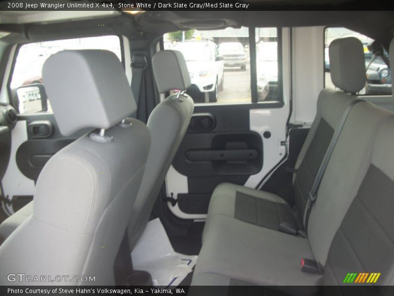 Stone White / Dark Slate Gray/Med Slate Gray 2008 Jeep Wrangler Unlimited X 4x4