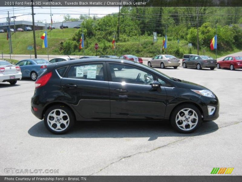Tuxedo Black Metallic / Charcoal Black Leather 2011 Ford Fiesta SES Hatchback