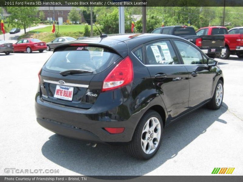 Tuxedo Black Metallic / Charcoal Black Leather 2011 Ford Fiesta SES Hatchback