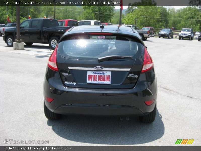 Tuxedo Black Metallic / Charcoal Black Leather 2011 Ford Fiesta SES Hatchback
