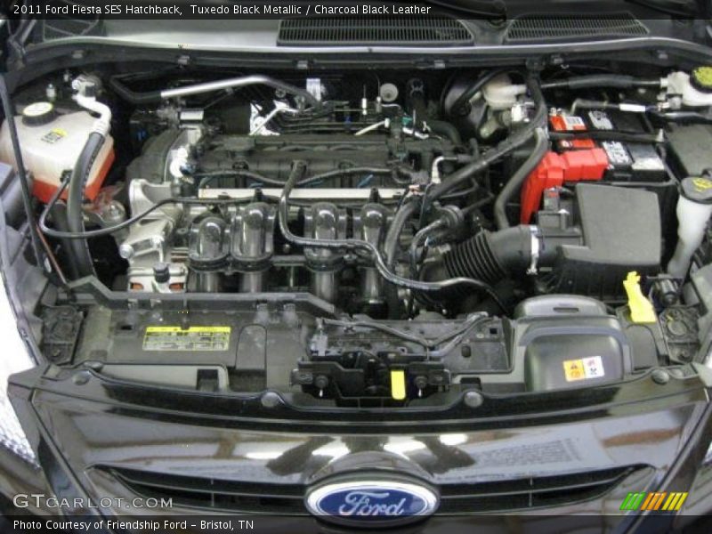 Tuxedo Black Metallic / Charcoal Black Leather 2011 Ford Fiesta SES Hatchback