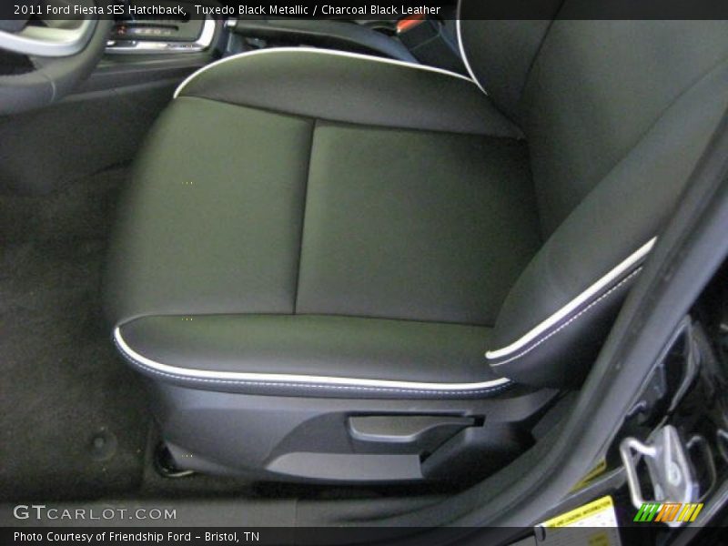 Tuxedo Black Metallic / Charcoal Black Leather 2011 Ford Fiesta SES Hatchback