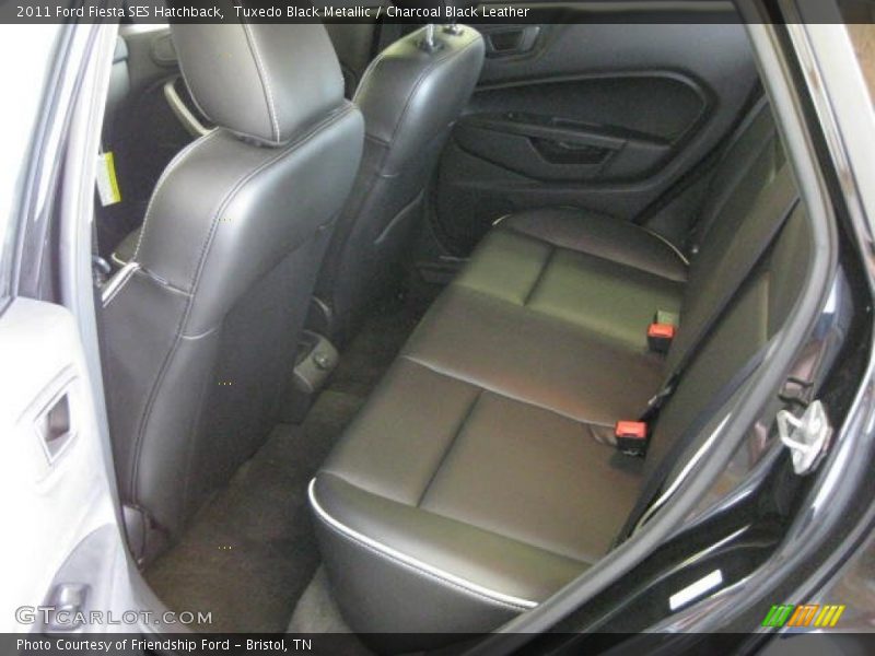 Tuxedo Black Metallic / Charcoal Black Leather 2011 Ford Fiesta SES Hatchback