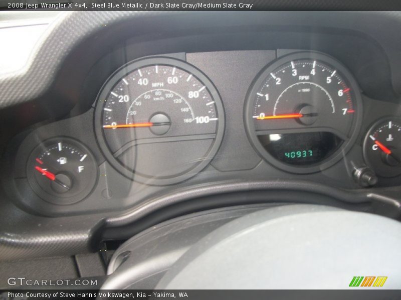 Steel Blue Metallic / Dark Slate Gray/Medium Slate Gray 2008 Jeep Wrangler X 4x4