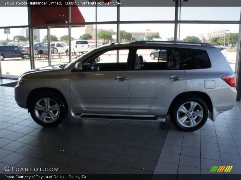 Classic Silver Metallic / Ash Gray 2008 Toyota Highlander Limited
