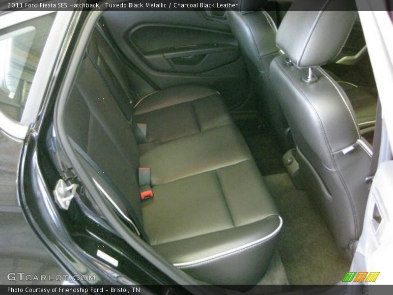 Tuxedo Black Metallic / Charcoal Black Leather 2011 Ford Fiesta SES Hatchback