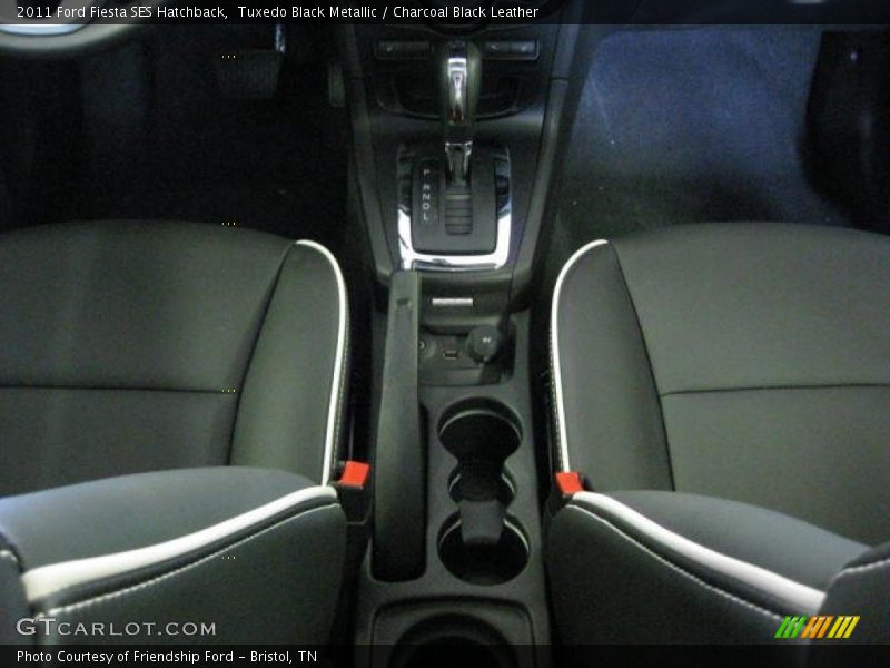 Tuxedo Black Metallic / Charcoal Black Leather 2011 Ford Fiesta SES Hatchback