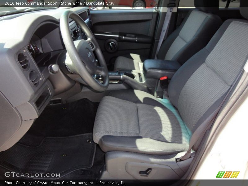 Stone White / Dark Slate Gray 2010 Jeep Commander Sport