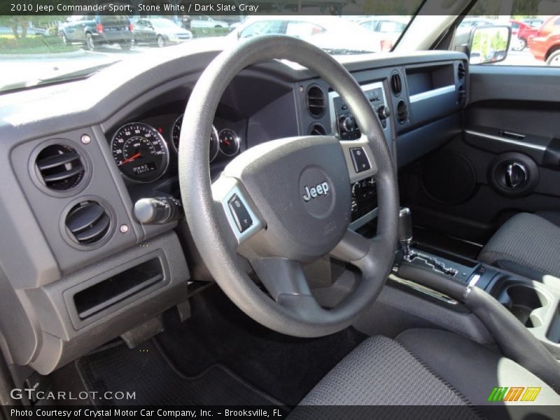 Stone White / Dark Slate Gray 2010 Jeep Commander Sport