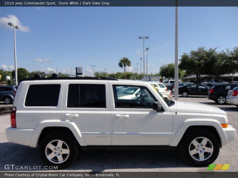 Stone White / Dark Slate Gray 2010 Jeep Commander Sport