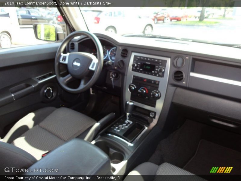Stone White / Dark Slate Gray 2010 Jeep Commander Sport