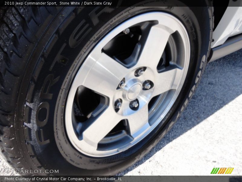 Stone White / Dark Slate Gray 2010 Jeep Commander Sport