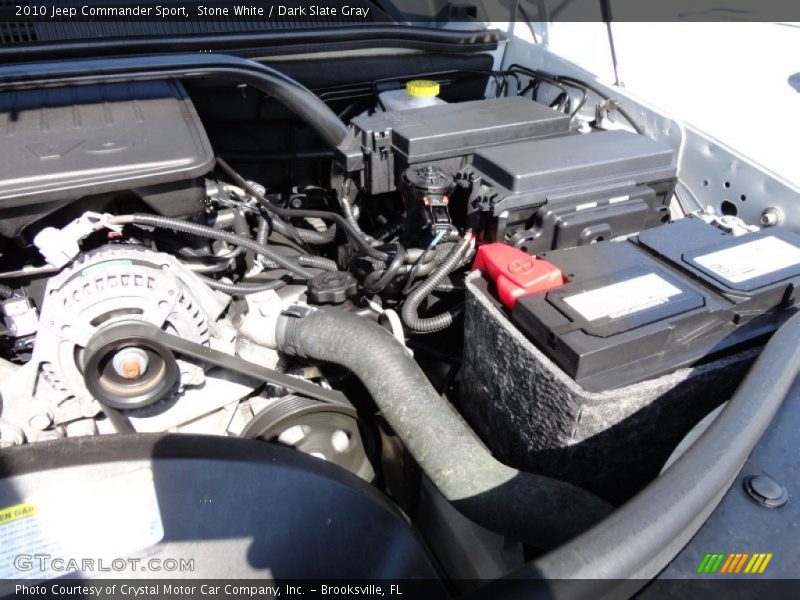Stone White / Dark Slate Gray 2010 Jeep Commander Sport