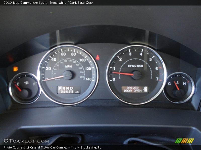 Stone White / Dark Slate Gray 2010 Jeep Commander Sport
