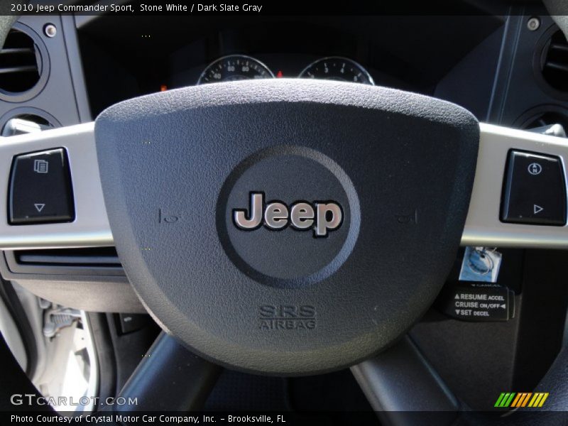 Stone White / Dark Slate Gray 2010 Jeep Commander Sport