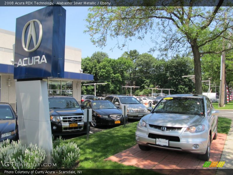 Alabaster Silver Metallic / Ebony 2008 Acura RDX Technology